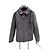 Sublime kurze gesteppte graue Burberry-Jacke Größe 42 FR / L-XL mit gesticktem Logo