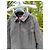 Sublime kurze gesteppte graue Burberry-Jacke Größe 42 FR / L-XL mit gesticktem Logo - Ansicht 2