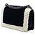 Chanel Schwarz Alt Mittel Bicolor Shearling Boy Flap - Ansicht 2