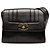 Chanel Nero Pelle di Agnello Trapuntata Verticale