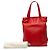 LOEWE Rote Leder Anagram Shopper Tasche - Ansicht 10