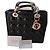 Borsa Lady Dior Christian Dior in pelle lucida nera Nero