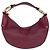 Bamboo Bolsa hobo de couro bordeaux com anel de bambu meia-lua Gucci Vermelho - vista 2