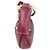Bamboo Bolsa hobo de couro bordeaux com anel de bambu meia-lua Gucci Vermelho - vista 3