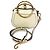Chloé Borsa a tracolla in pelle beige Chloe Nile Small Bianco - vista 2