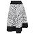 Falda mini de tweed en negro y blanco adornada con lentejuelas Sandro Paris en poliéster - vista 2
