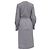 Abito camicia a righe con cintura Theory in cotone grigio - vista 4