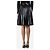 Proenza Schouler Falda plisada de cuero sintético negro - talla UK 6 - vista 3