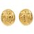 Vintage Ohrringe von Chanel Golden Metallisch