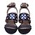 Tory Burch Estella Wedge Sandals in Black Satin - view 2