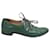 Oxfords stringati Prada in pelle verniciata verde Verde oliva