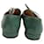 Oxfords stringati Prada in pelle verniciata verde Verde oliva - vista 12
