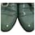 Oxfords stringati Prada in pelle verniciata verde Verde oliva - vista 13