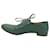 Oxfords stringati Prada in pelle verniciata verde Verde oliva - vista 16
