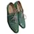 Oxfords stringati Prada in pelle verniciata verde Verde oliva - vista 21