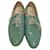 Oxfords stringati Prada in pelle verniciata verde Verde oliva - vista 22