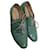 Oxfords stringati Prada in pelle verniciata verde Verde oliva - vista 25