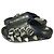 Autre Marque Leder-Sandalette mit geprägter Metallschnalle TOGA PULLA Schwarz Marineblau - Ansicht 2