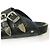 Autre Marque Leder-Sandalette mit geprägter Metallschnalle TOGA PULLA Schwarz Marineblau - Ansicht 7