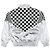 Céline Chaqueta de cuadros holgada Celine Negro Plata Blanco - vista 3