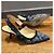 Dior J’adior Slingback Sandalen Marineblau Stoff Größe 38 - Ansicht 11