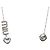 Collana in strass argento Miu Miu - vista 2