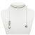 Collana in strass argento Miu Miu - vista 7