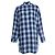 R13, mini abito in flanella a quadri AXL oversize Blu