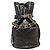 Bolso de cadena con drawstring matelassé Coco Mark de CHANEL Negro