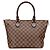Borsa tote Louis Vuitton Damier Saleya PM Marrone
