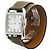 Relógio masculino em aço e couro Hermès Cape Cod Quartz CC2.710 - vista 2