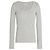 Totême toteme Top de jersey de algodón elástico acanalado gris para mujeres