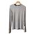 Totême toteme Top de jersey de algodón elástico acanalado gris para mujeres - vista 3