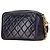 Borsa a spalla con catena e frange Coco Mark Matelassé di Chanel Blu navy - vista 2