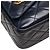 Borsa a spalla con catena e frange Coco Mark Matelassé di Chanel Blu navy - vista 4