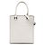 Prada Weiß Mini Soft Calf Logo Drill Satchel