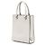 Prada Weiß Mini Soft Calf Logo Drill Satchel - Ansicht 2