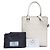 Prada Weiß Mini Soft Calf Logo Drill Satchel - Ansicht 9