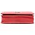 Wallet On Chain Cartera diagonal de piel de cabra acolchada roja de Chanel con cadena - vista 3
