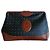 Pochette Maxi Pollini Marrone e Nero in Pelle Logo
