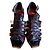 Robert Clergerie Black Python Sandals