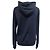 Dolce & Gabbana bestickter Kapuzenpullover mit Reißverschluss aus navyblauer Baumwolle Marineblau - Ansicht 3