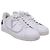 Sneakers perforate foderate in shear Valentino Garavani Backnet in pelle bianca Bianco Crudo - vista 3