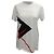 Camiseta de algodão branco com estampa gráfica Dior