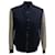 Autre Marque Mr. P. Melton Bomber Jacket in Navy Blue Wool and Leather  ref.2557848