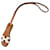 Hermès Hermes Oran Nano Charm Leather Charm Yellow  - view 1