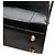 Borsa a mano in pelle verniciata nera Christian Dior Nero - vista 7