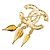 Timeless Spilla Swing Coco Mark Vintage di Chanel D'oro - vista 2