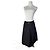 Céline Gonna in seta vintage Celine Paris nera 36/S Nero