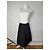 Céline Gonna in seta vintage Celine Paris nera 36/S Nero - vista 13